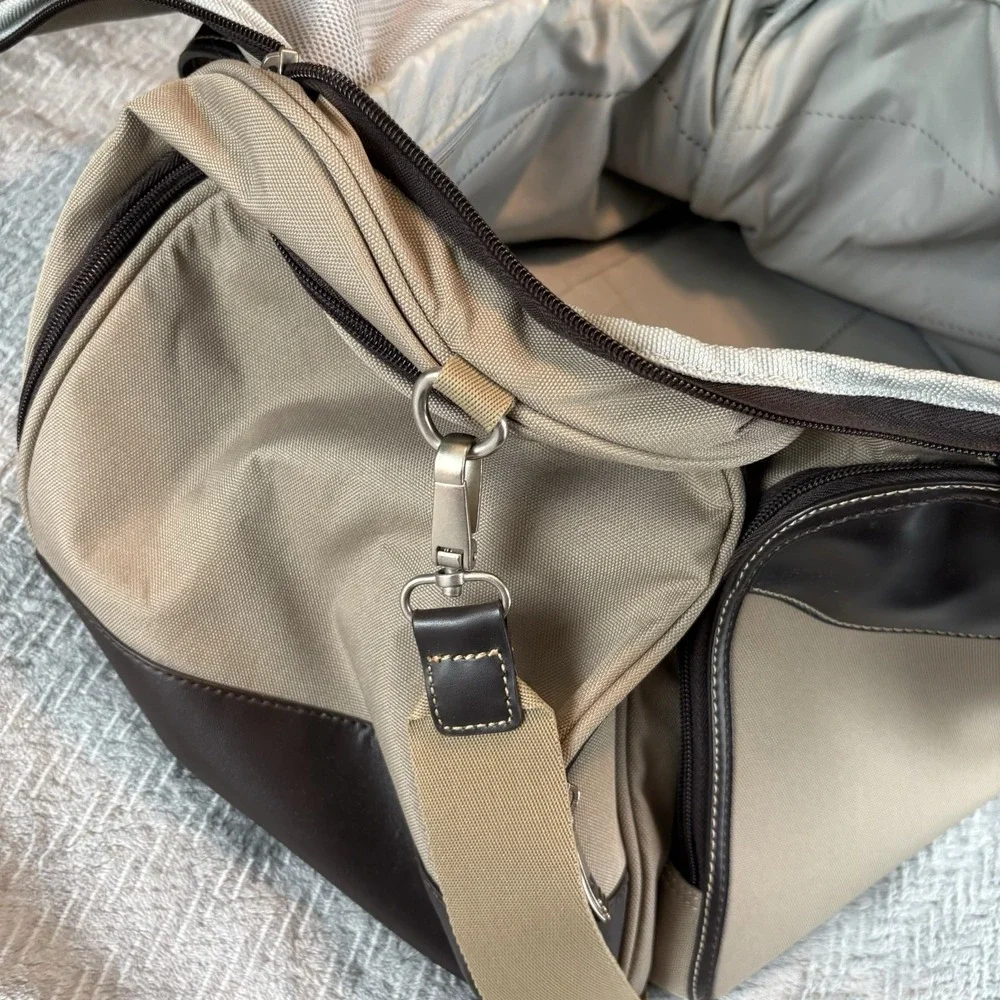 Dockers MDavis Tan Mid Size Duffel Bag